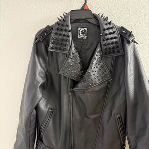 Killstar Black Spiked Leather Jacket